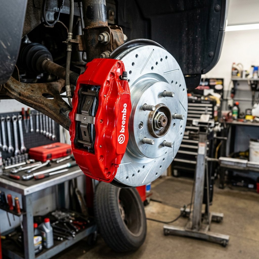 Brake disc and caliper check clip
