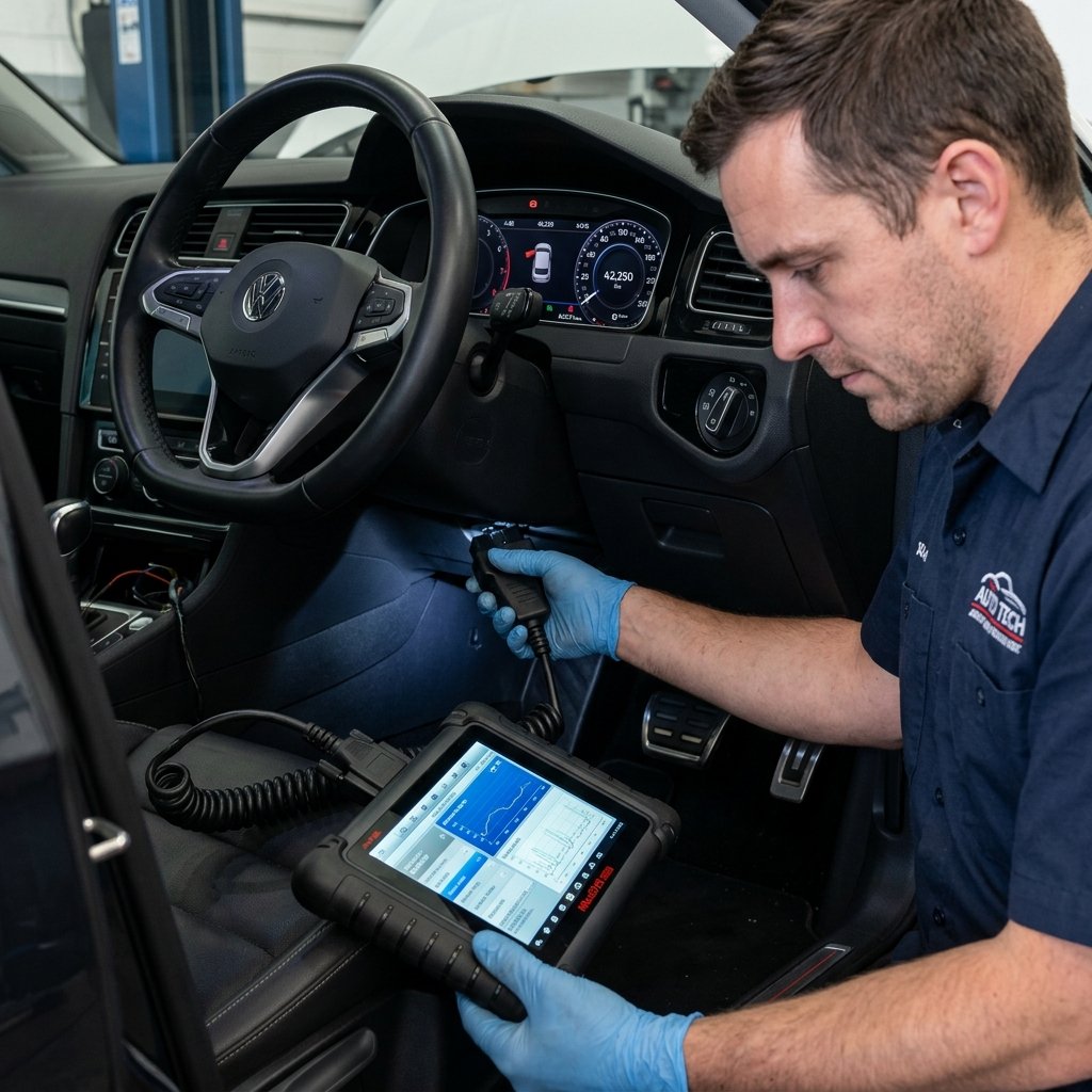 OBD ECU scanner setup clip